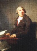 Johann Wolfgang von Goethe, one of the most successful opera composers of his time,painted by elisadeth vigee lebrun
